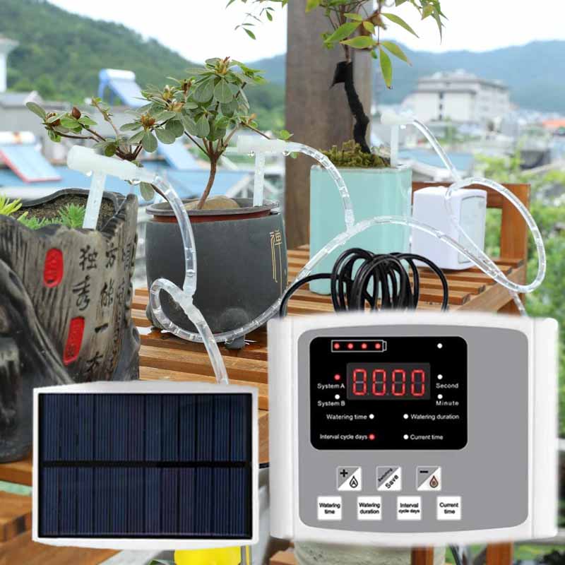 Smart Garden Irrigation System - 자동 태양광 점적 관개 장치 이중