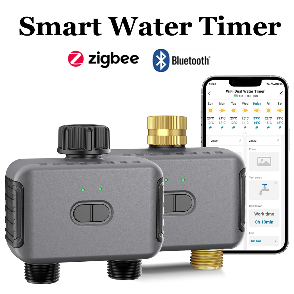 Smart Garden Irrigation System - 투야 스마트 워터 타이머 지그비/블루투스 자동