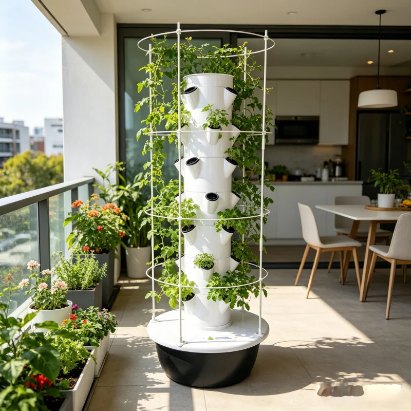9층 수경재배 타워 가든 키트, 스마트 홈 채소 재배기 - Smart Garden Trellis 리뷰 및 가격