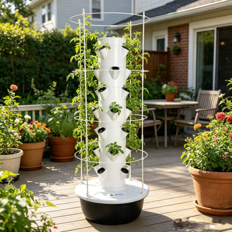 9층 수경재배 타워 가든 키트, 스마트 홈 채소 재배기 - Smart Garden Trellis 리뷰 및 가격