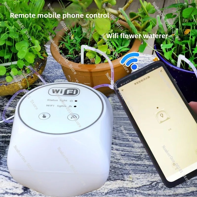 WiFi 원격 자동 급수 장치 점적 관개 시스템 정원  - Smart Garden Gadgets 리뷰 및 가격