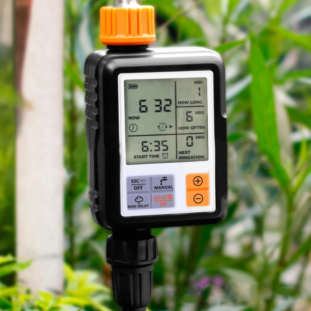 전자식 정원 물 타이머, 자동 스마트 대형 LCD 디스 - Smart Garden Irrigation System 리뷰 및 가격