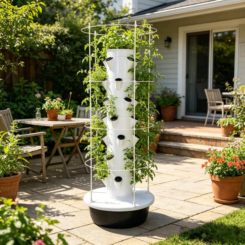 9층 수경재배 타워형 실내 채소 재배기, 트렐리스가 있 - Smart Garden Trellis 리뷰 및 가격
