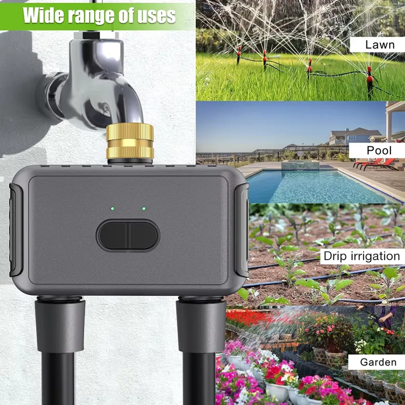 WAP01 WiFi 앱 제어 듀얼 호스 워터 타이머 스 - Smart Garden Irrigation System 리뷰 및 가격