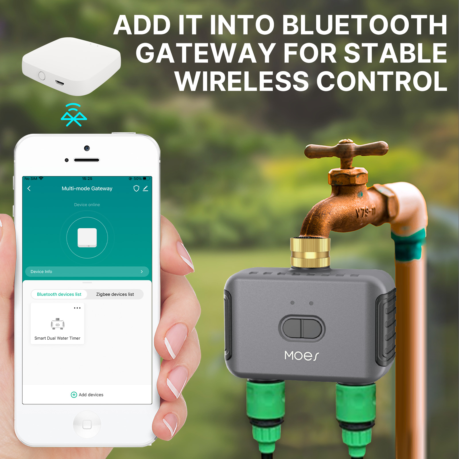 MOES Bluetooth 스마트 양방향 워터 밸브,  - Smart Garden Tap Timer 리뷰 및 가격