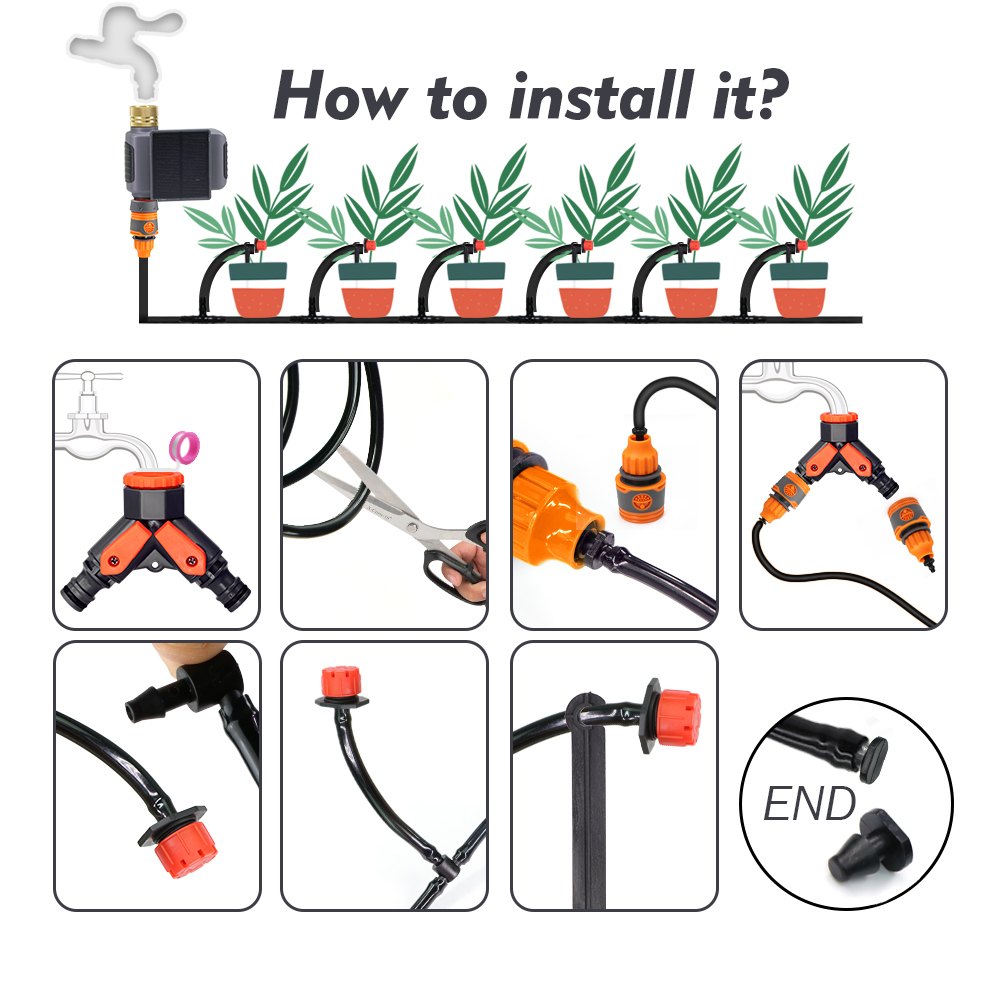 스마트 앱 원격 제어 드립 관수 키트 태양광 WiFi  - Smart Garden Irrigation System 리뷰 및 가격