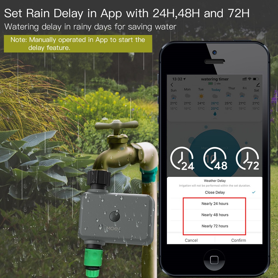 블루투스 밸브 정원 급수 시스템, 자동 관개 프로그래머 - Smart Garden Tap Timer 리뷰 및 가격