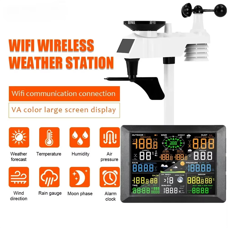 0310 전문가용 WiFi 기상 관측소 인터넷 무선 야 - Rain Gauge Digital 리뷰 및 가격