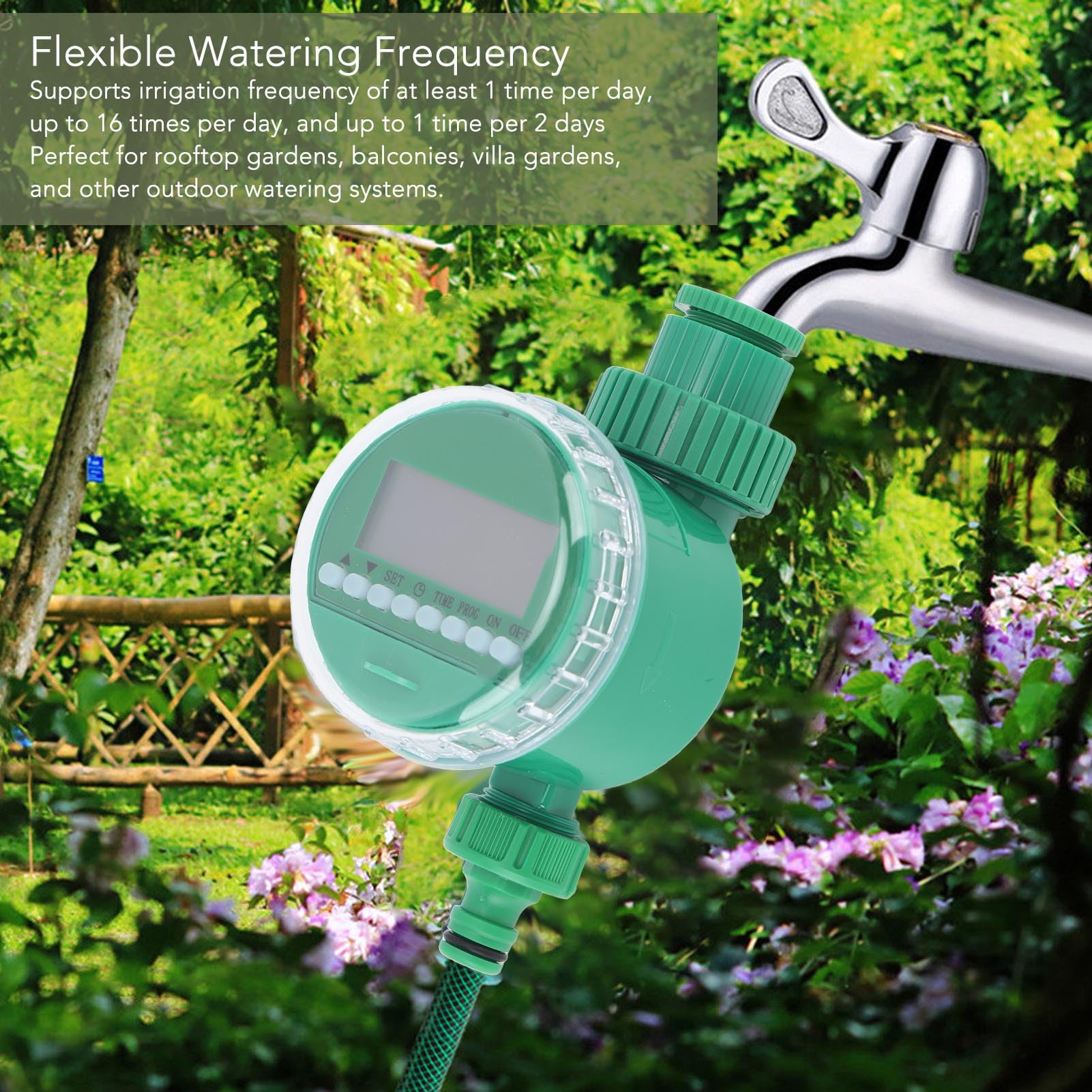 LCD 디스플레이 전자 정원 급수 타이머 자동 관개 컨 - Smart Garden Tap Timer 리뷰 및 가격