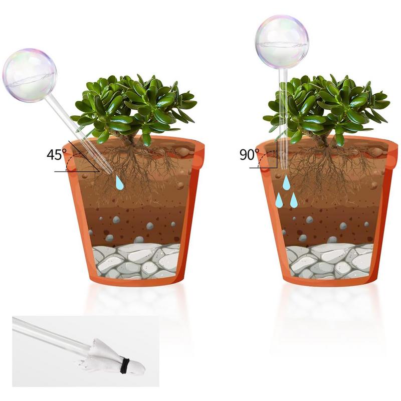 자동 식물 급수 전구, 유리 자체 급수 공, 맑은 꽃, - Smart Garden Herb 리뷰 및 가격