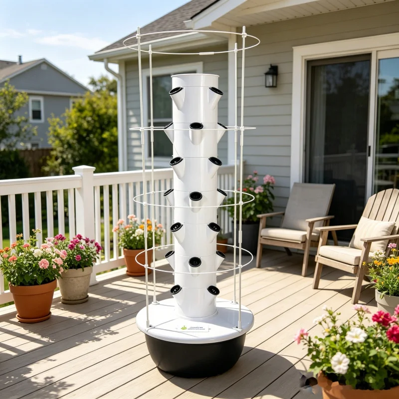 5층 스페이스트리 수직 수경재배 타워 홈 스마트 채소  - Smart Garden Trellis 리뷰 및 가격