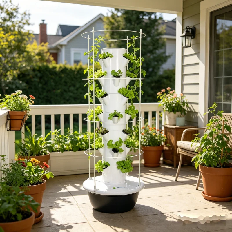 스페이스트리 스마트 실내 정원 9층 수직 수경 재배 타 - Smart Garden Trellis 리뷰 및 가격